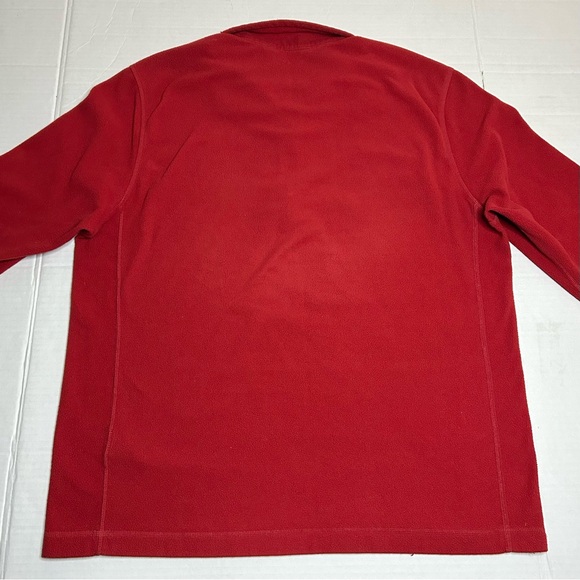 The North Face Men’s Lightweight Fleece Jacket Quarter Zip Red Size Large - Picture 4 of 10